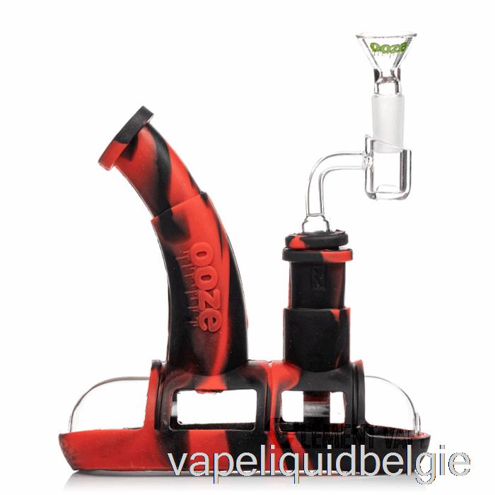 Vape Smaken Ooze Steamboat Siliconen Waterpijp Lava (zwart/rood)